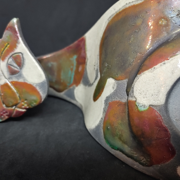 Slab Pottery Cat Abstract Art Canada - Picture 9 of 11